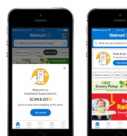 Scan&Go Entry Screen